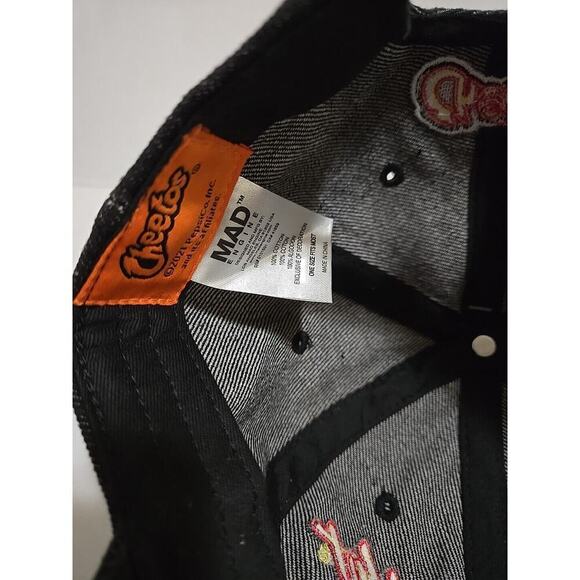 Cheetos Flamin' Hot Black Denim Adjustable Strap Hat Cap - Picture 12 of 14